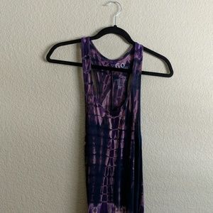 Purple Tie-dye Maxi Dress